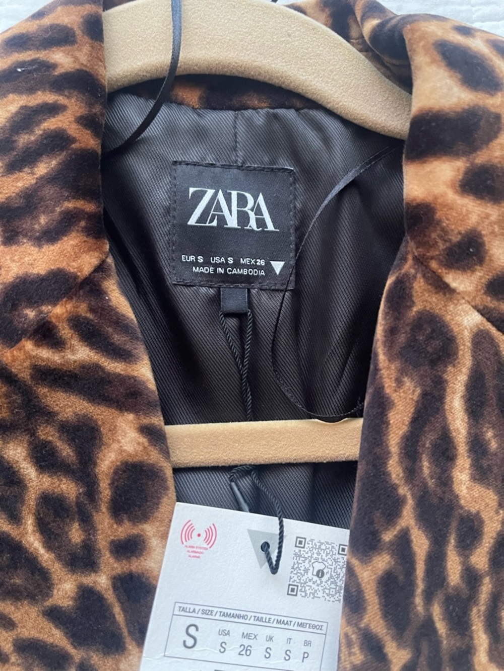 ZARA Leopard Print Blazer - Picture 2 of 3